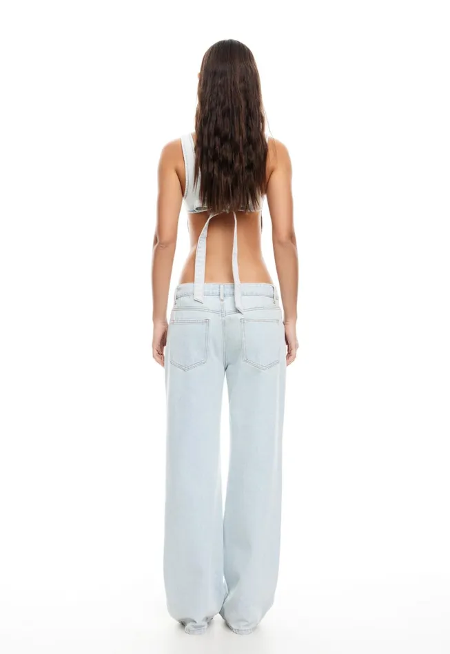 Denim Women Lioness Fashion RIDER BACKLESS TOP Light Denim Denim Women Lioness Fashion RIDER BACKLESS TOP Light Denim