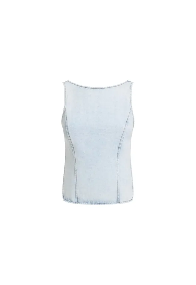 Denim Women Lioness Fashion RIDER BACKLESS TOP Light Denim Denim Women Lioness Fashion RIDER BACKLESS TOP Light Denim
