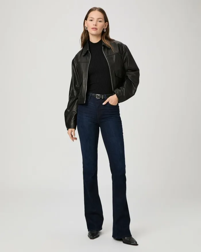 Denim Women PAIGE High Rise Laurel Canyon Bootcut Jean 8211 Snapdragon