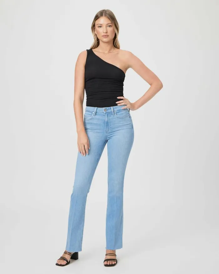 Denim Women PAIGE High Rise Manhattan 32 Inch Bootcut Jean 8211 Cote D Azur