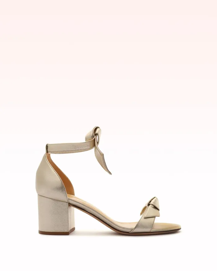 Designer Sandals For 8211 Alexandre Birman Clarita Block 60 Golden 8211 Gold Sandals Golden Women Alexandre Birman Sandals