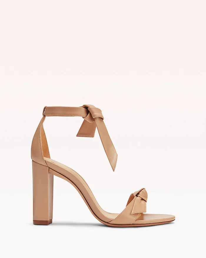 Designer Sandals For 8211 Alexandre Birman Clarita Block 90 Beige 8211 Nude Sandals Beige Women Alexandre Birman Sandals