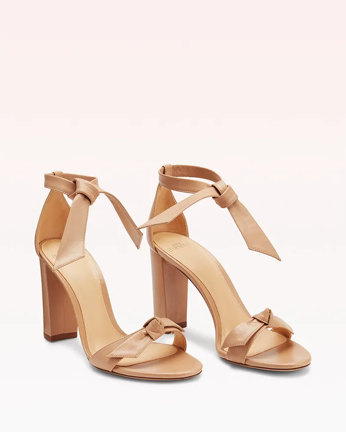 Designer Sandals For 8211 Alexandre Birman Clarita Block 90 Beige 8211 Nude Sandals Beige Women Alexandre Birman Sandals