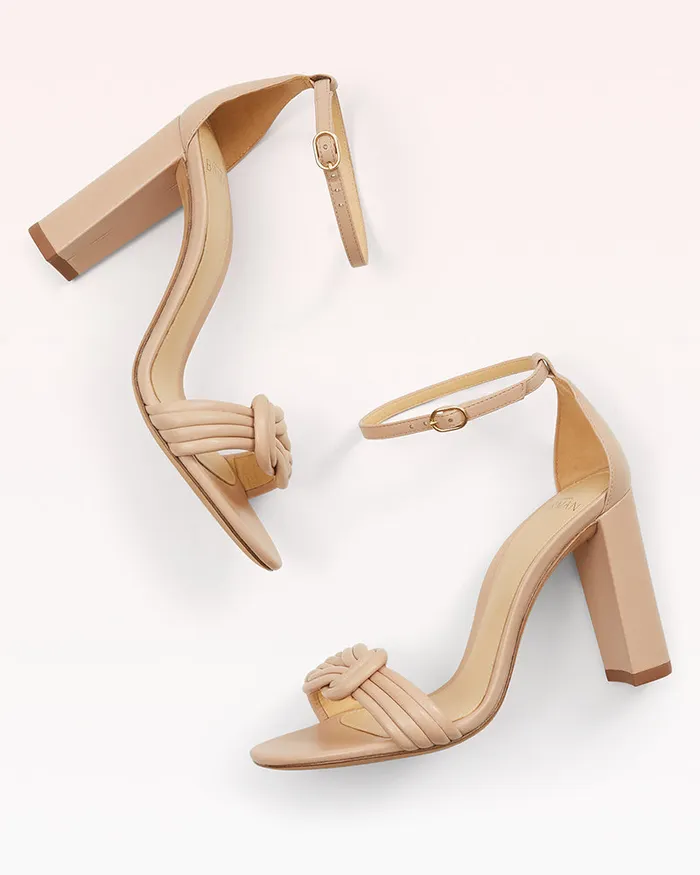 Designer Sandals For 8211 Alexandre Birman Vicky Block 90 Leather Sandal Light Sand Women Alexandre Birman Sandals