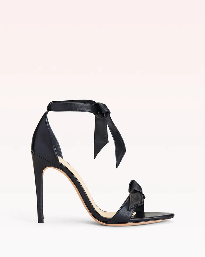 Designer Sandals For 8211 Clarita 100 Bow Tie High Heel Sandal In Leather Alexandre Birman Black Women Alexandre Birman Sandals Designer Sandals For 8211 Clarita 100 Bow Tie High Heel Sandal In Leather Alexandre Birman Black Women Alexandre Birman Sandals