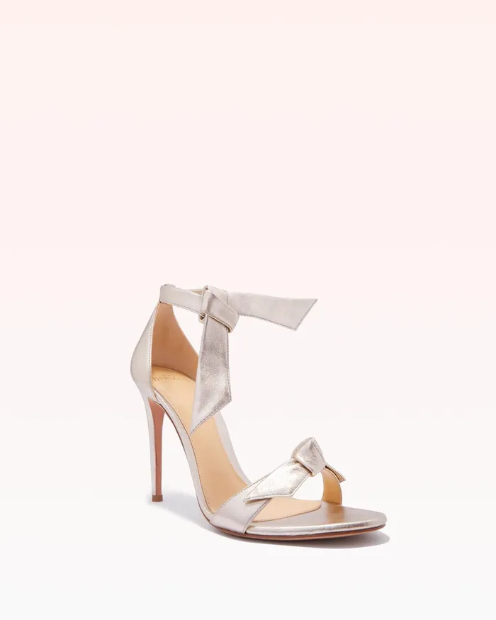 Designer Sandals For 8211 Clarita 100 Metallic Golden Alexandre Birman Golden Women Alexandre Birman Sandals