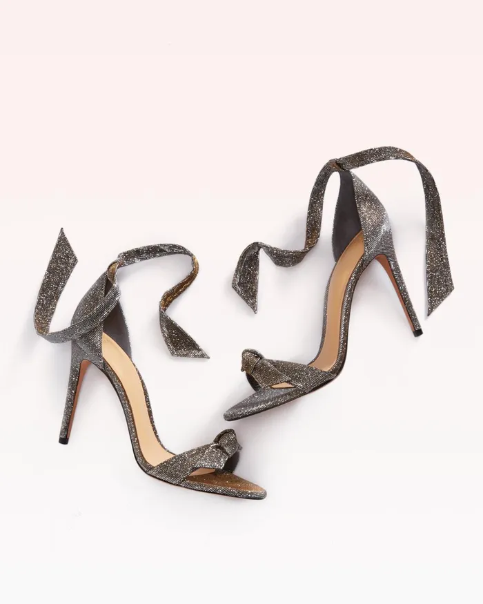 Designer Sandals For 8211 Clarita 100 Sandal In Stellar Notturno Fabric Alexandre Birman Stellar Women Alexandre Birman Sandals
