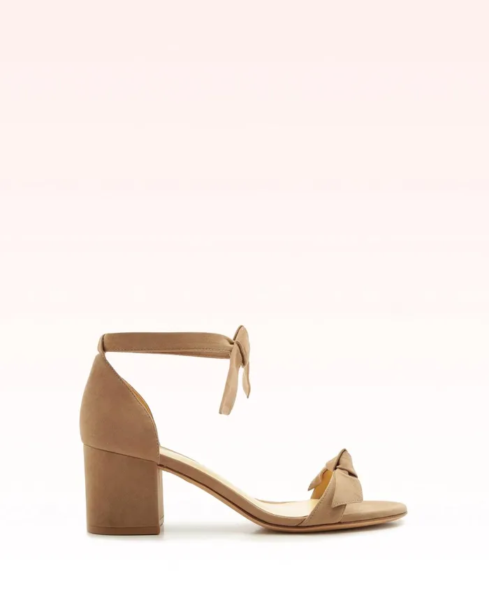 Designer Sandals For 8211 Clarita Bow Tie Block Heel Sandal In Suede Alexandre Birman Cameo Women Alexandre Birman Sandals Designer Sandals For 8211 Clarita Bow Tie Block Heel Sandal In Suede Alexandre Birman Cameo Women Alexandre Birman Sandals