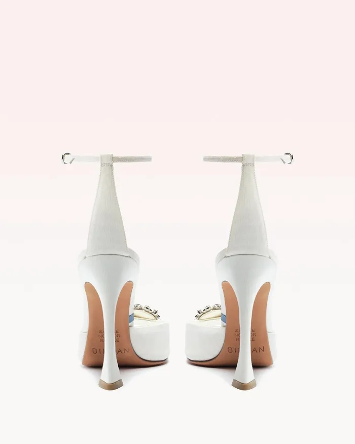 Designer Wedding Shoes 8211 Isla Crystal Bridal 100 Off White 8211 Alexandre Birman Bridal Off White Women Alexandre Birman Sandals