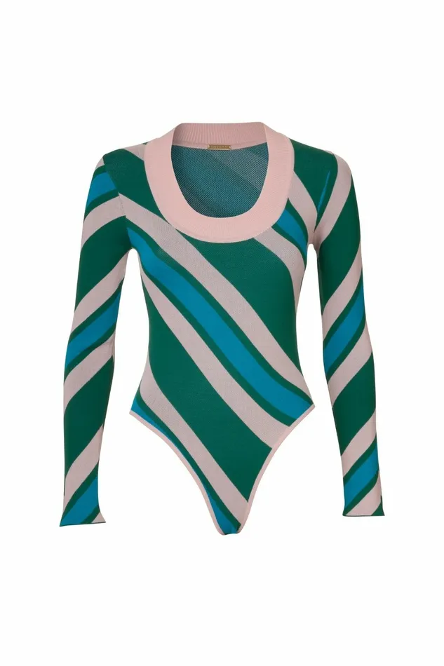 DODO BAR OR Bodysuits Summer Bodysuit Green Pink 8211 Women