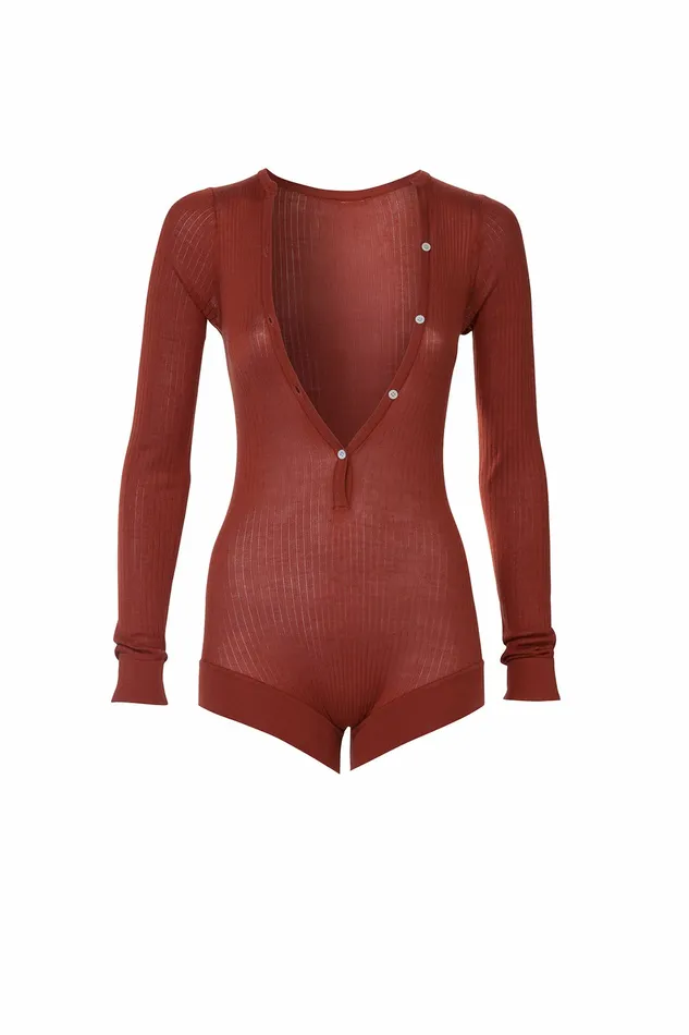 DODO BAR OR Bodysuits Tommy S Knit Bodysuit Rust 8211 Women