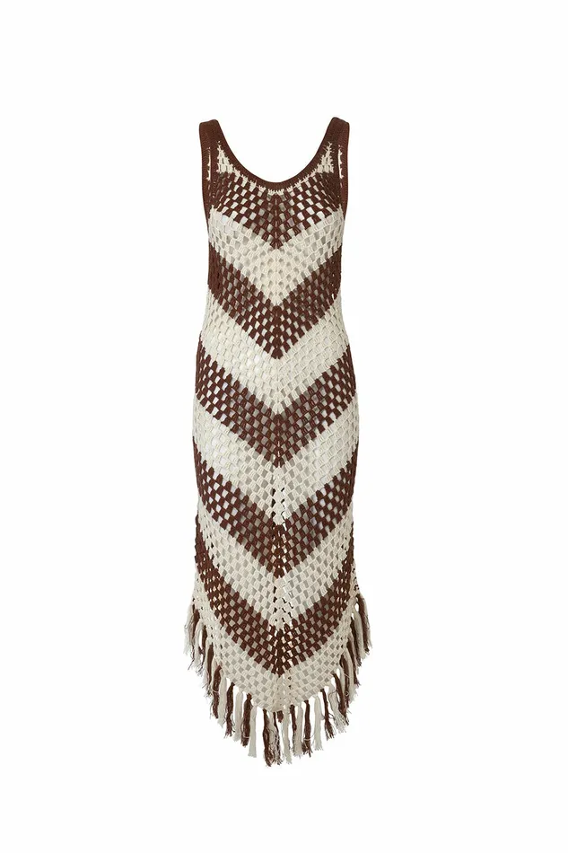 DODO BAR OR Dresses Mellor Dress Brown Cream 8211 Women