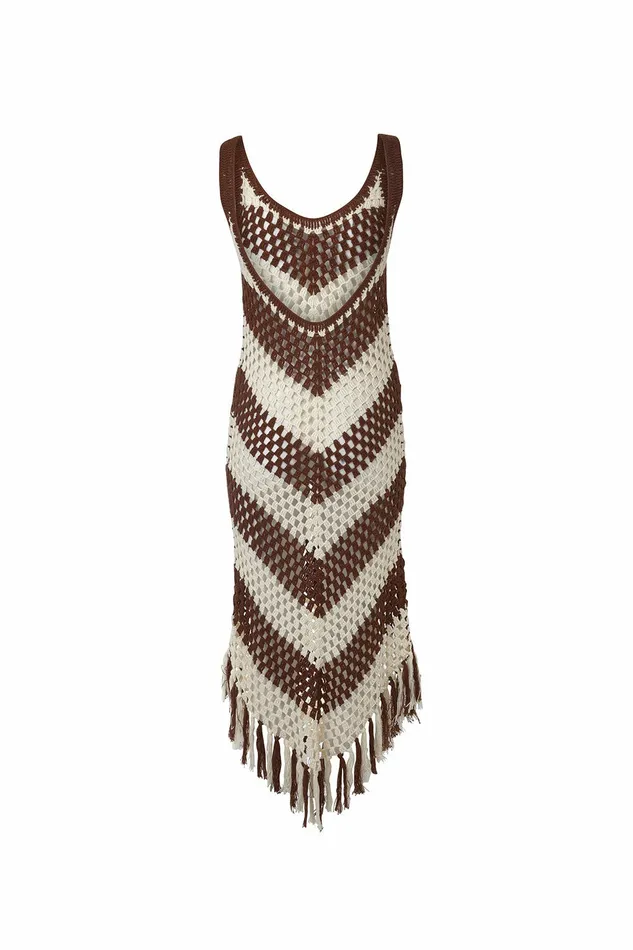 DODO BAR OR Dresses Mellor Dress Brown Cream 8211 Women