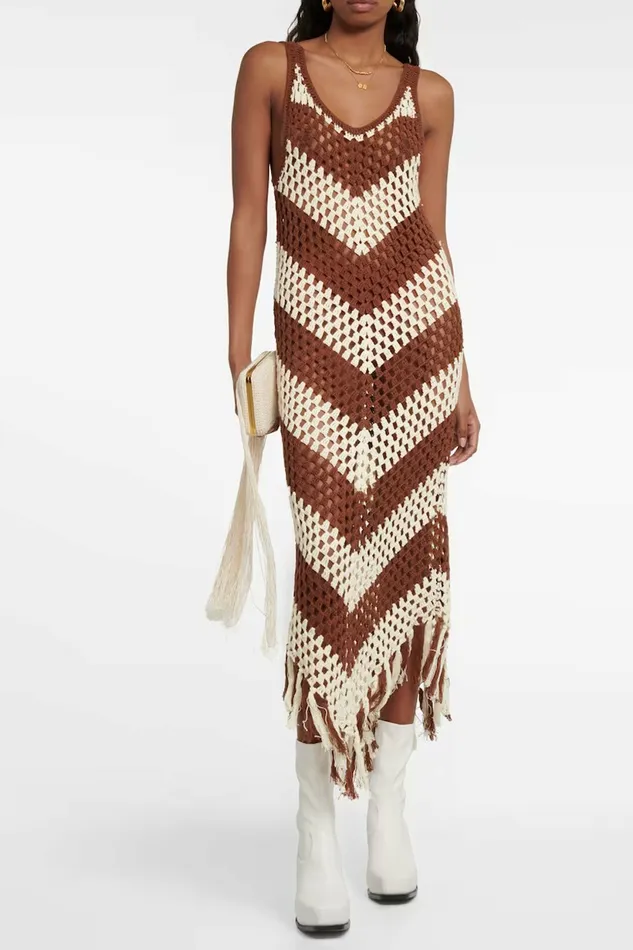 DODO BAR OR Dresses Mellor Dress Brown Cream 8211 Women
