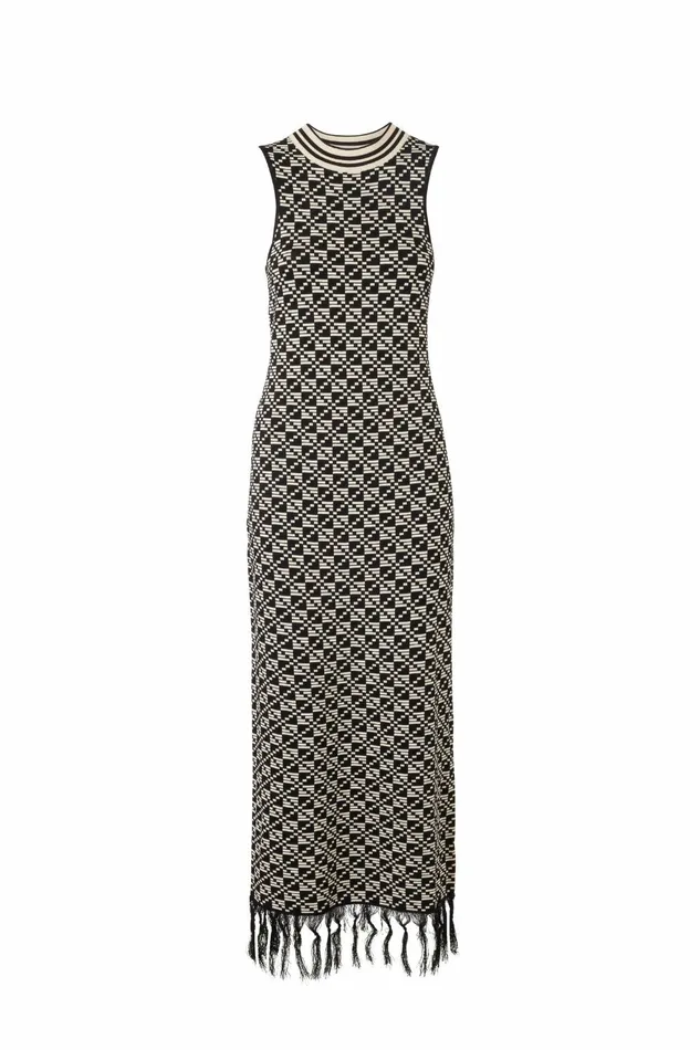 DODO BAR OR Knitwear Chen Dress Black Cream 8211 Women