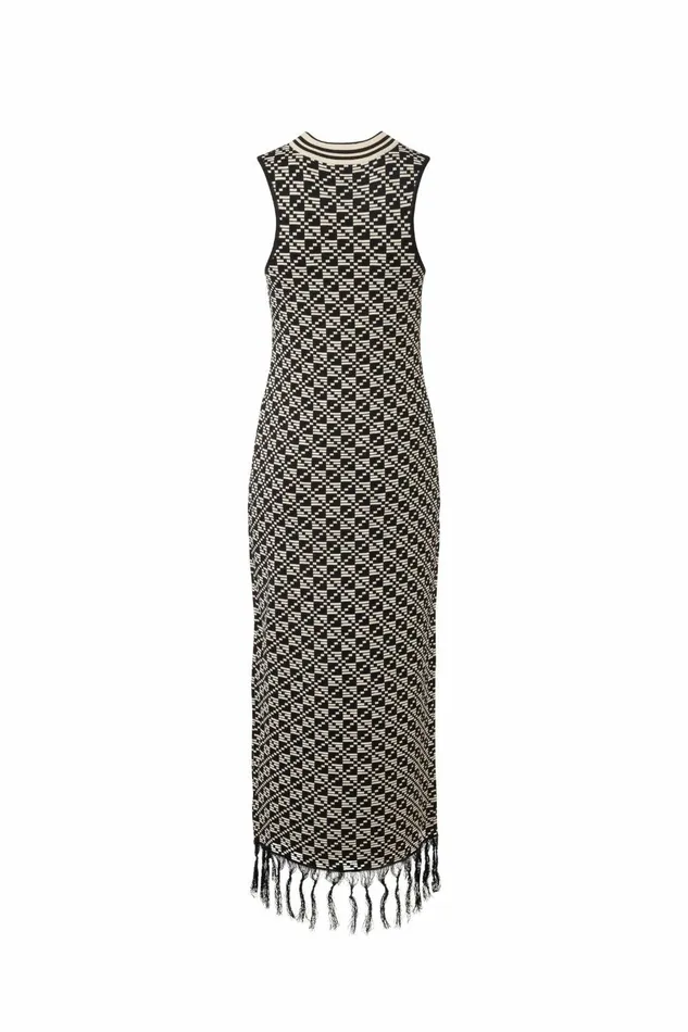 DODO BAR OR Knitwear Chen Dress Black Cream 8211 Women