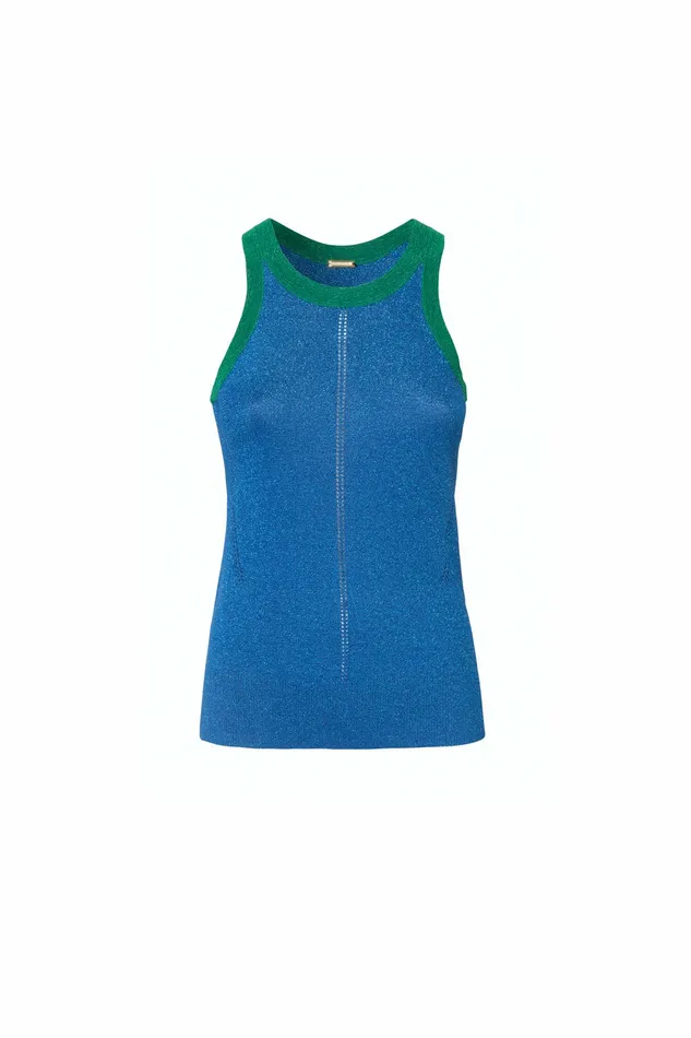 DODO BAR OR Knitwear DITA TOP Blue And Green 8211 Women