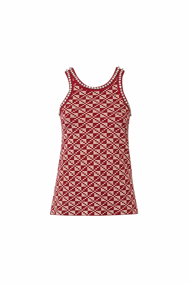 DODO BAR OR Knitwear Ena Top Red Cream 8211 Women
