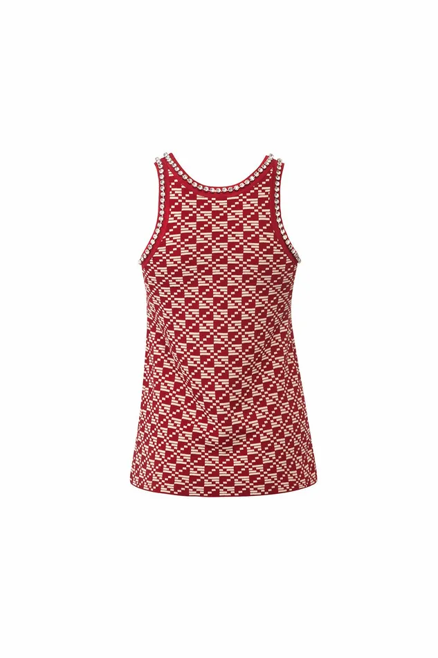 DODO BAR OR Knitwear Ena Top Red Cream 8211 Women