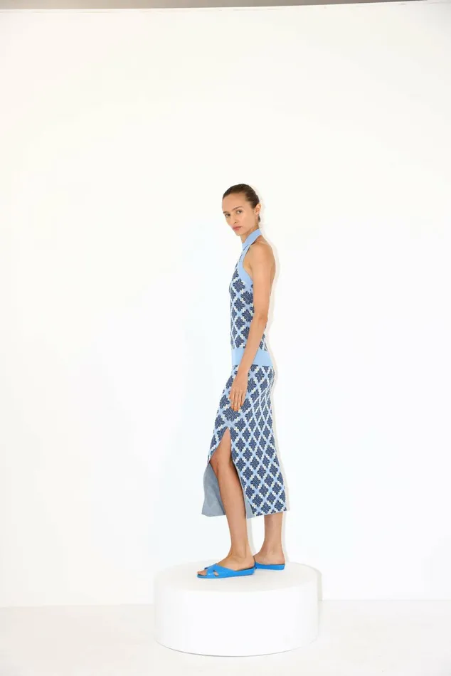 DODO BAR OR Knitwear Lily Top Blue Combo 8211 Women DODO BAR OR Knitwear Lily Top Blue Combo 8211 Women