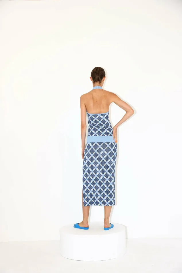 DODO BAR OR Knitwear Lily Top Blue Combo 8211 Women DODO BAR OR Knitwear Lily Top Blue Combo 8211 Women