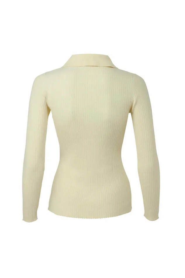 DODO BAR OR Knitwear Monie Knit Shirt Light Yellow 8211 Women