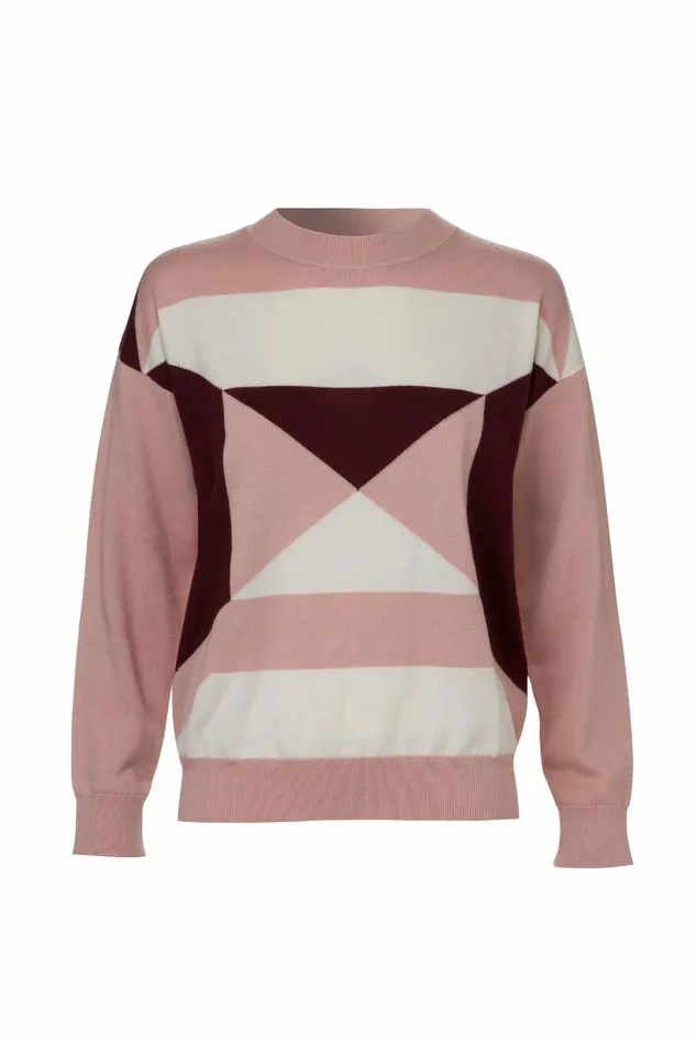 DODO BAR OR Knitwear Stav Sweater Pink Combo 8211 Women