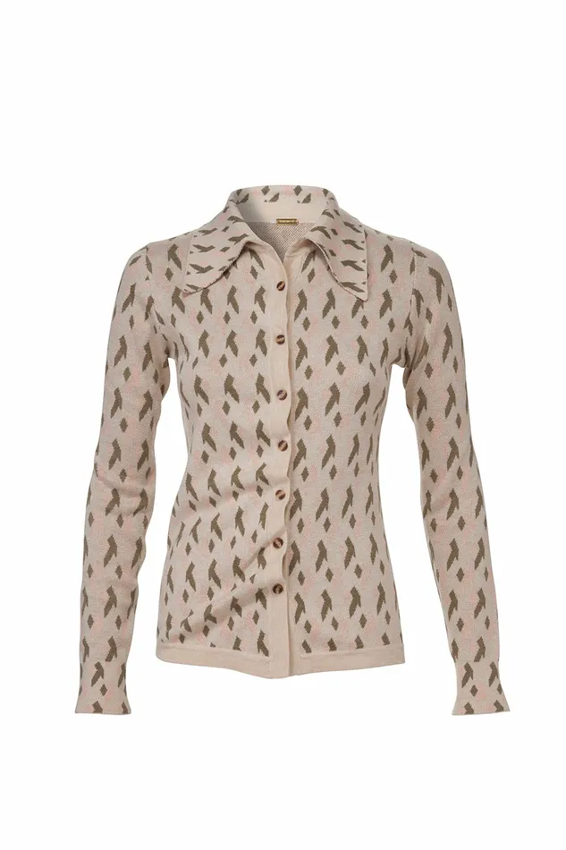 DODO BAR OR Knitwear Venessa Knit Shirt Beige Pink 1 8211 Women