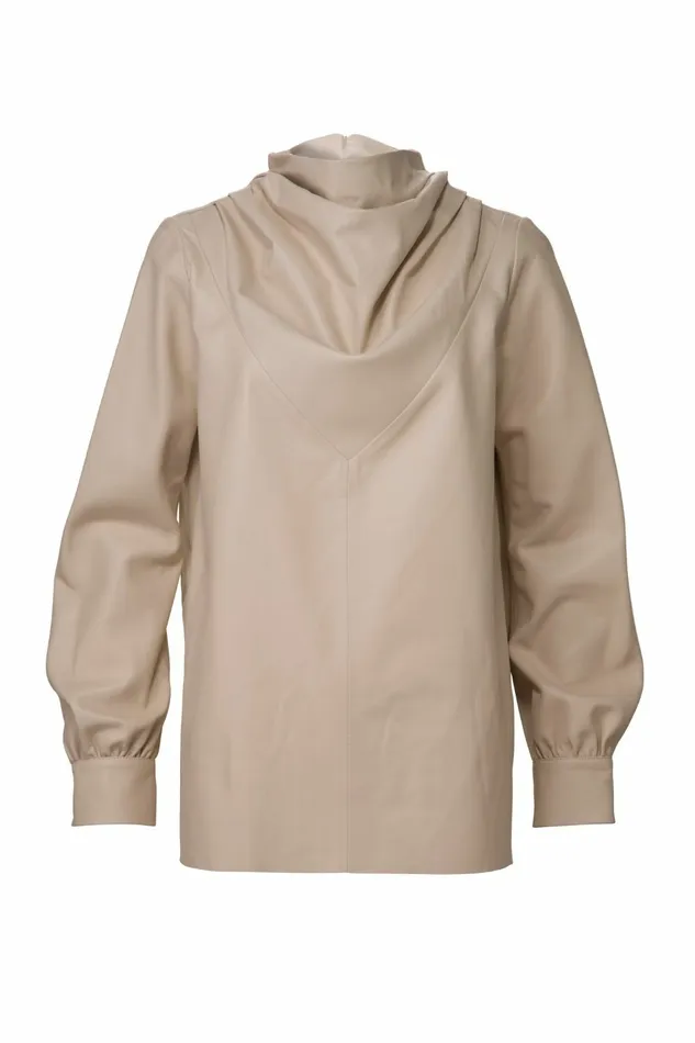 DODO BAR OR Leather Bilbi Shirt Cream 8211 Women