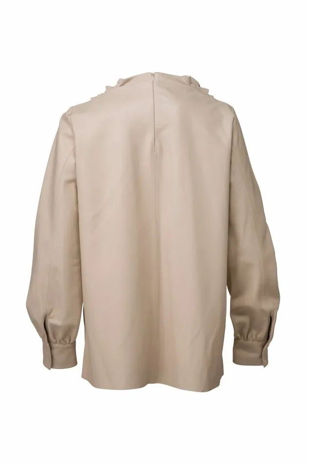 DODO BAR OR Leather Bilbi Shirt Cream 8211 Women