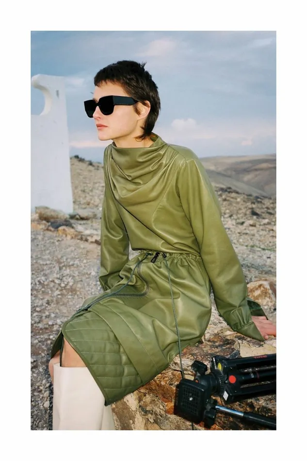 DODO BAR OR Leather Bilbi Shirt Cream 8211 Women