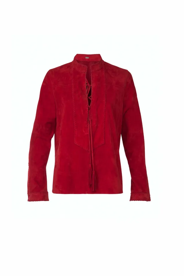 DODO BAR OR Leather EL SHIRT Red 8211 Women