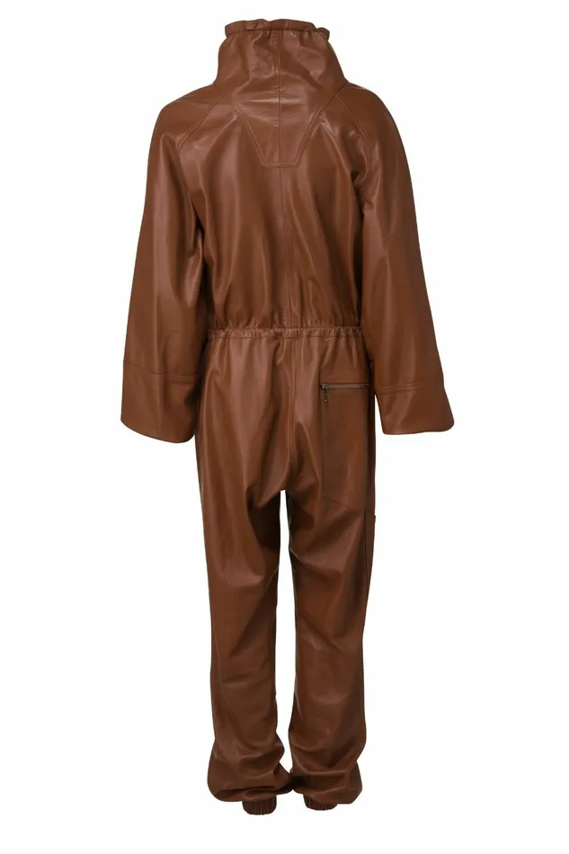 DODO BAR OR Leather Piki A Jumpsuit Tobacco 8211 Women