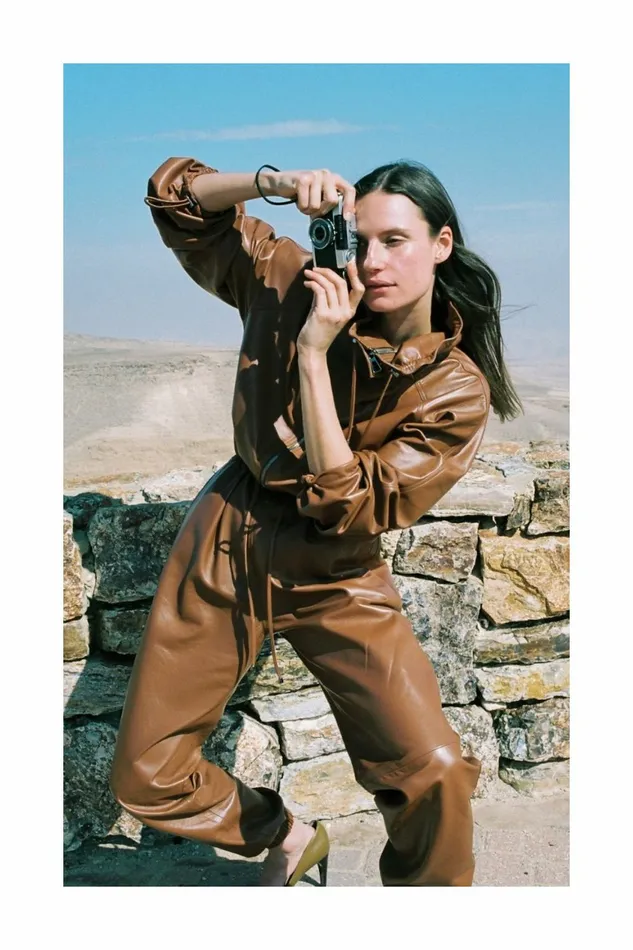 DODO BAR OR Leather Piki A Jumpsuit Tobacco 8211 Women