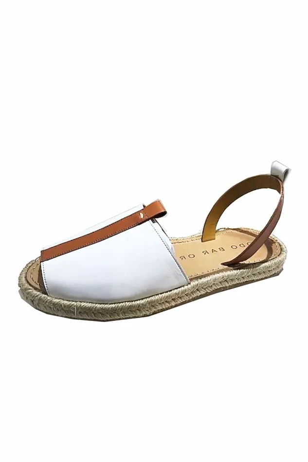 DODO BAR OR Shoes Lewis Flat Sandal White And Rust 8211 Women