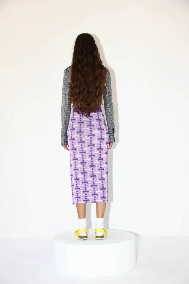 DODO BAR OR Skirts Joelle Skirt Purple Combo 8211 Women DODO BAR OR Skirts Joelle Skirt Purple Combo 8211 Women