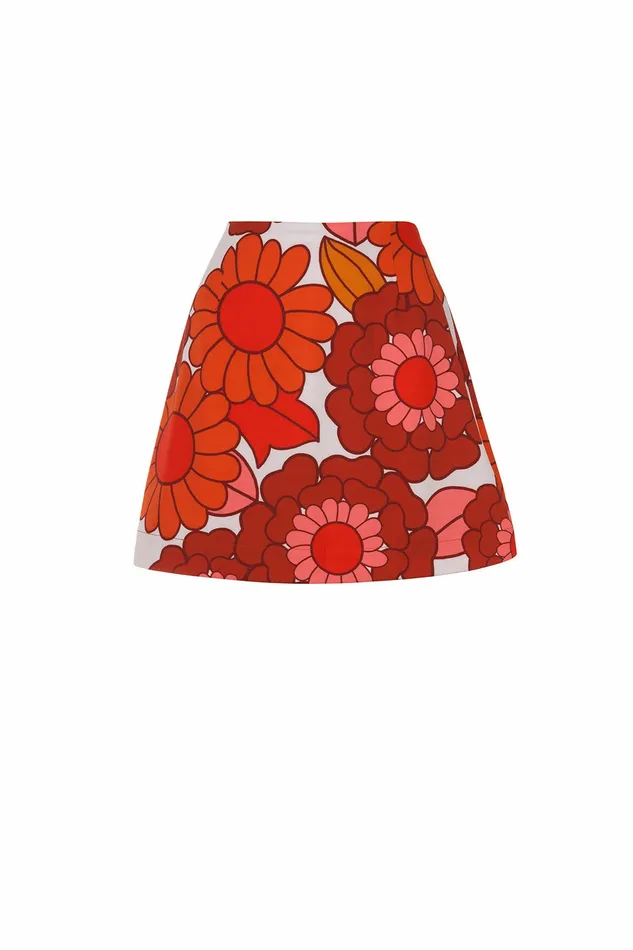 DODO BAR OR Skirts Leela Mini Skirt Lulu Orange Print 8211 Women