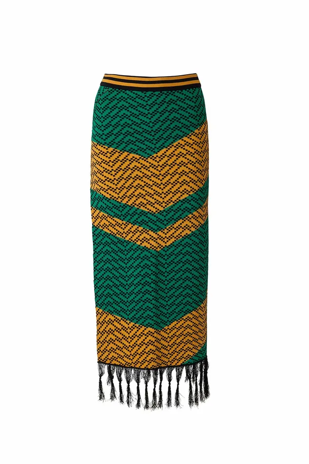 DODO BAR OR Skirts Nala Skirt Green Orange Combo 8211 Women