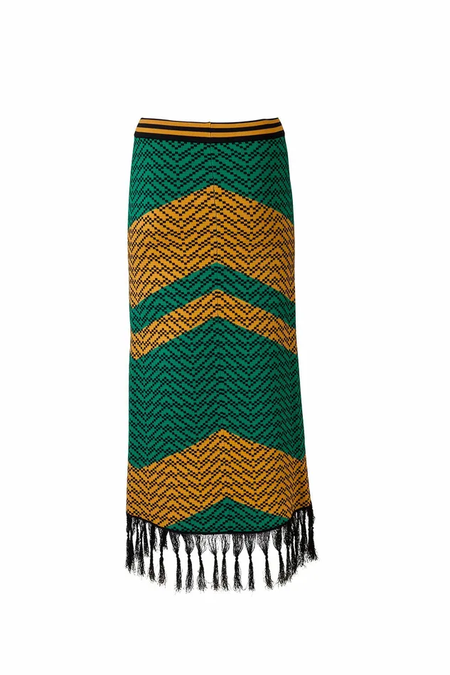 DODO BAR OR Skirts Nala Skirt Green Orange Combo 8211 Women