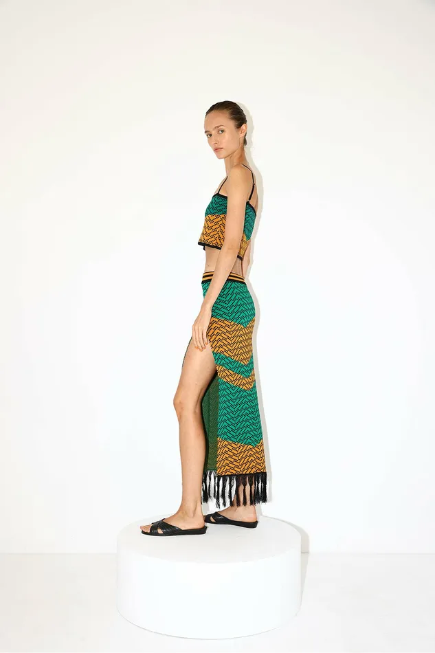 DODO BAR OR Skirts Nala Skirt Green Orange Combo 8211 Women