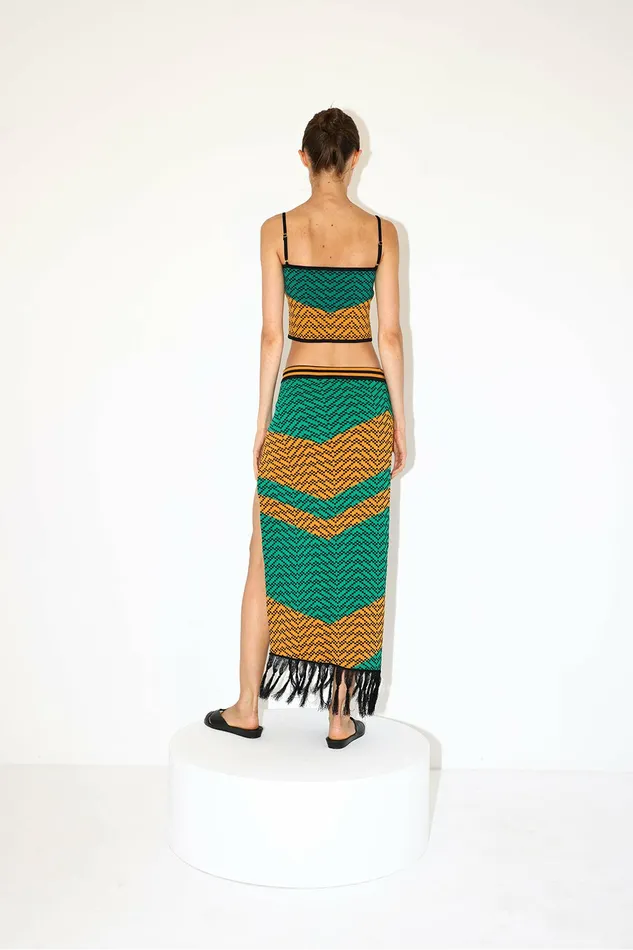 DODO BAR OR Skirts Nala Skirt Green Orange Combo 8211 Women