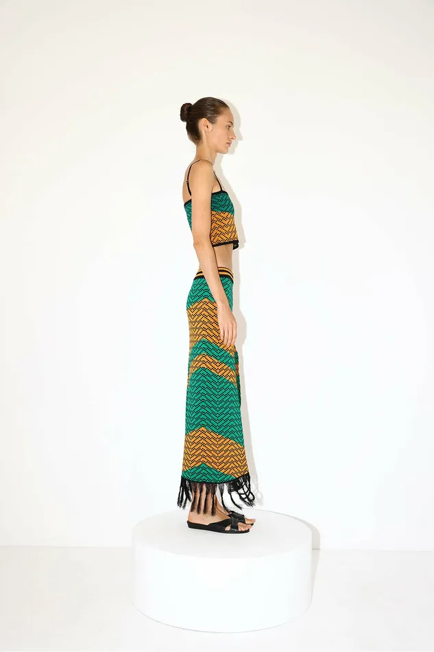 DODO BAR OR Skirts Nala Skirt Green Orange Combo 8211 Women