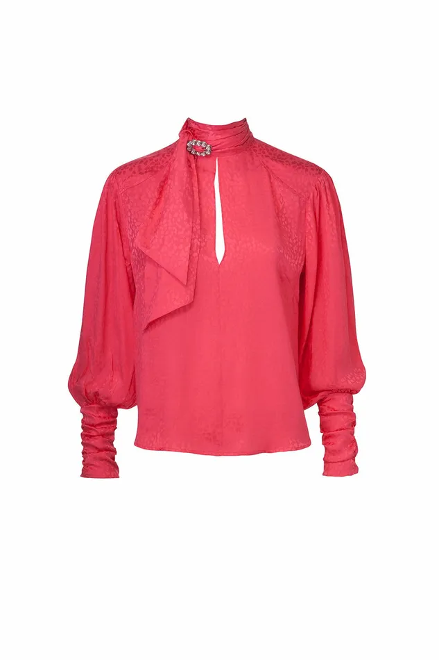 DODO BAR OR Tops Josephine Silk Shirt Fuschia Color 8211 Women