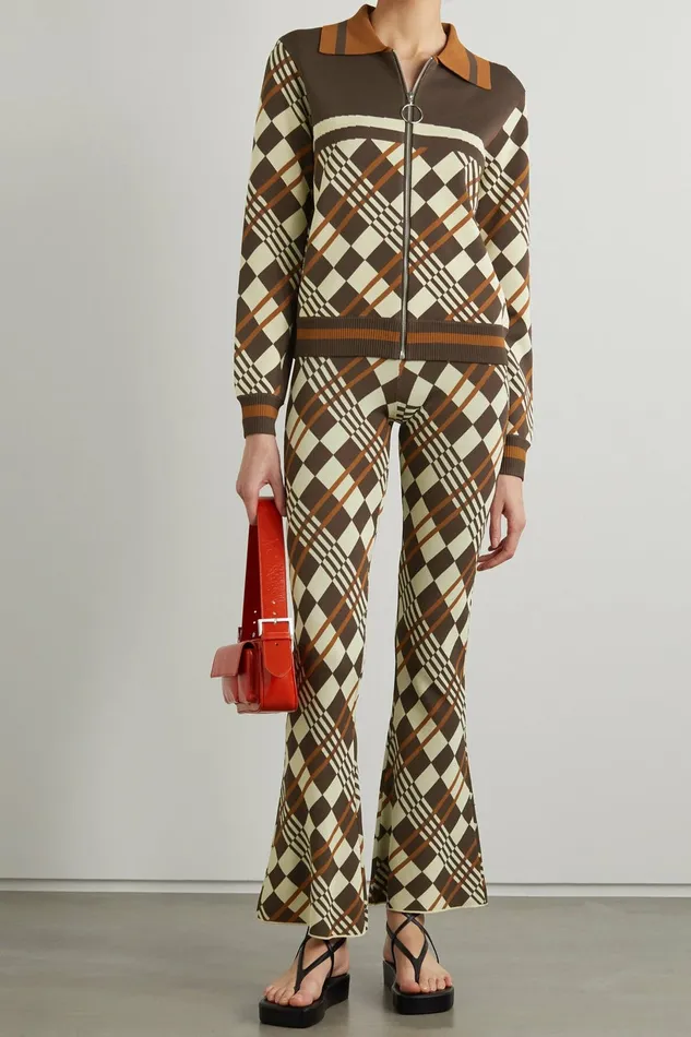 DODO BAR OR Trousers Lola Pants Dark Brown Combo 8211 Women