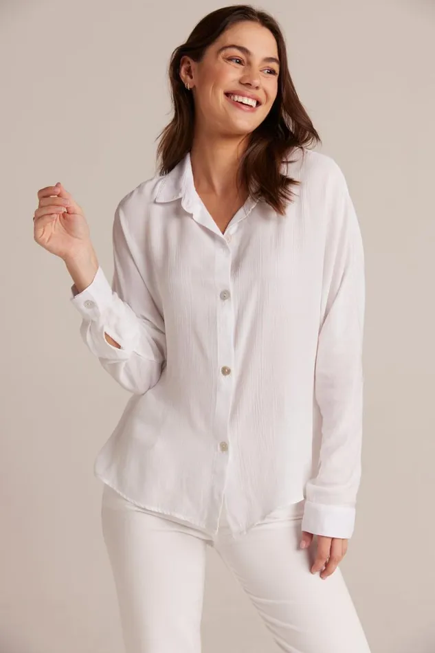 Dolman Sleeve Button Down 8211 White Women Bella Dahl Long Sleeve