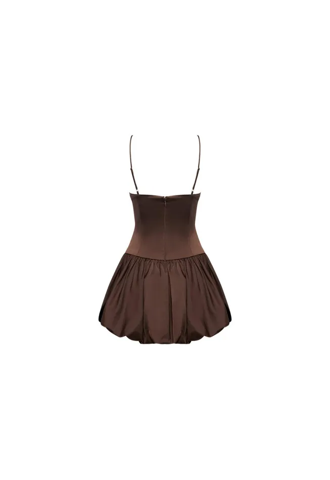Dresses Women Lioness Fashion DOLLHOUSE MINI DRESS Coffee Dresses Women Lioness Fashion DOLLHOUSE MINI DRESS Coffee