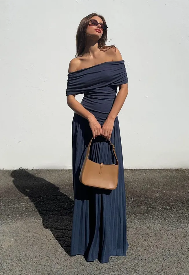 Dresses Women Lioness Fashion FIELD OF DREAMS MAXI Navy