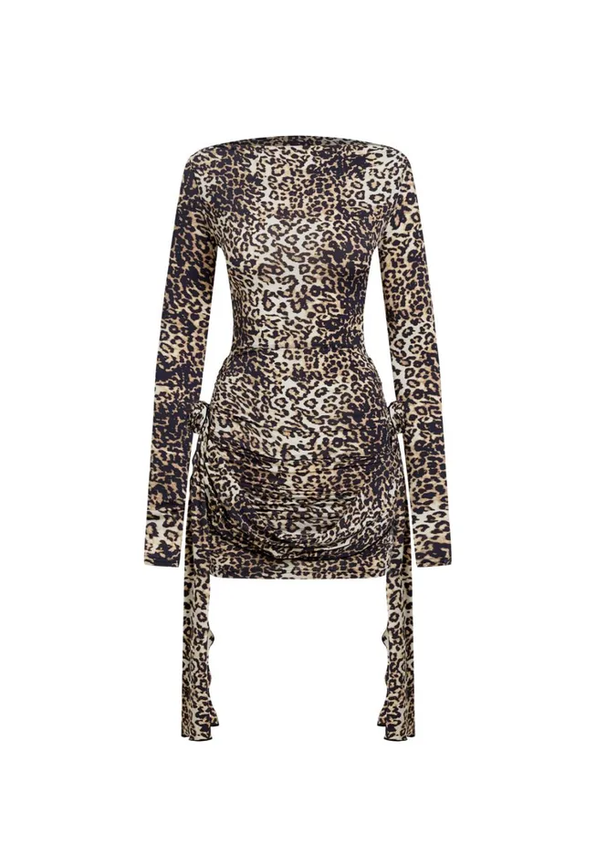 Dresses Women Lioness Fashion GLORY MINI Leopard Fade Dresses Women Lioness Fashion GLORY MINI Leopard Fade