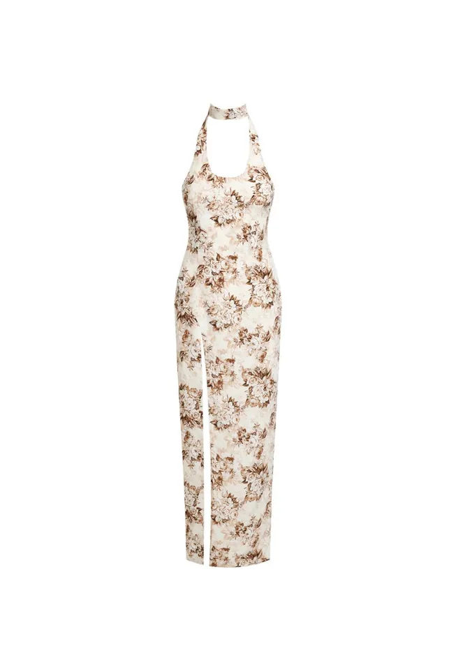 Dresses Women Lioness Fashion WESTWOOD MAXI DRESS Chocolate Floral Dresses Women Lioness Fashion WESTWOOD MAXI DRESS Chocolate Floral