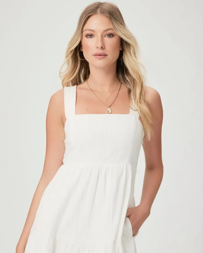 Dresses Women PAIGE Ginseng Dress 8211 White Dresses Women PAIGE Ginseng Dress 8211 White